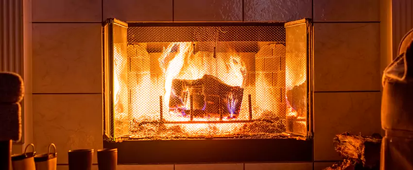 Mendota Hearth Landscape Fireplace Installation in Post Falls, Idaho