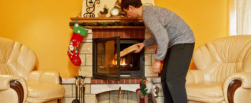 Rusted Metal Fireplace Restoration in Post Falls, Idaho